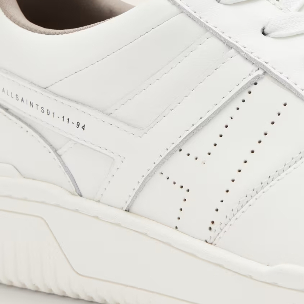 All Saints White Leather Women's Sneakers - Picture 5 of 13